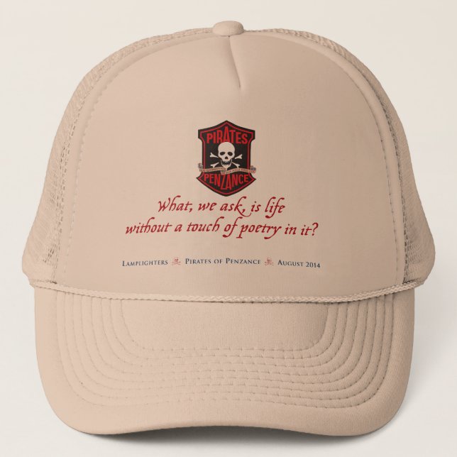 Casquette Théâtre de musique de Lamplighters les pirates de (Devant)