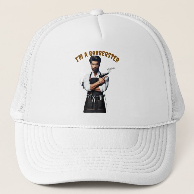 Casquette Thème Barber Baseball & Trucker Chapeaux (Devant)
