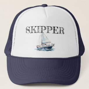 Casquette Thème de yacht personnalisé Skipper