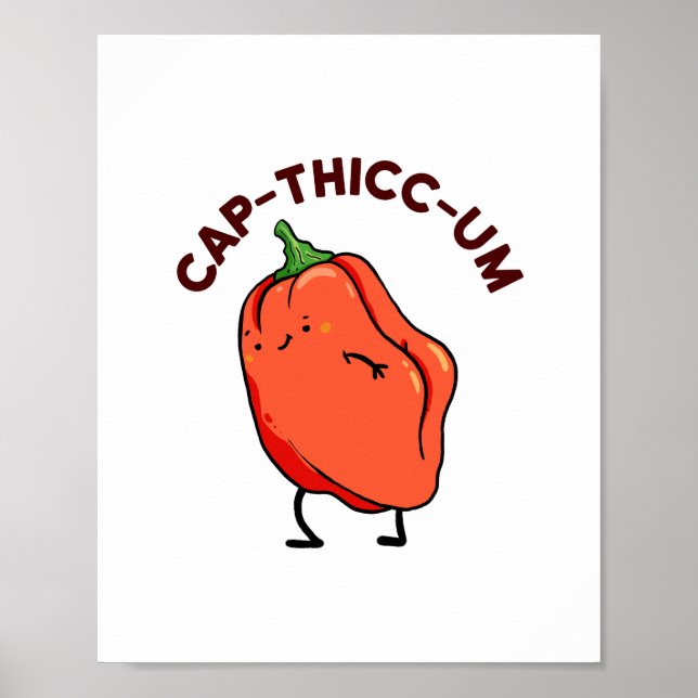 Casquette-thicc-um Capsicum Poster de poivre (Devant)