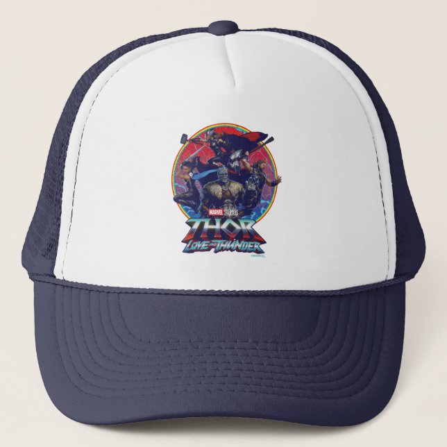 Casquette Thor : Love and Thunder Retro Group Graphic (Devant)