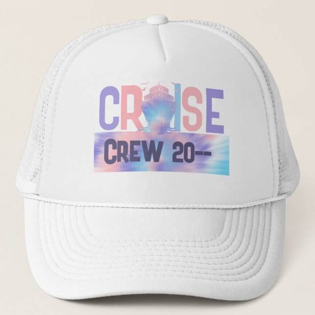 Casquette Tie & Dye Rose et Violet Personnalisé (Devant)