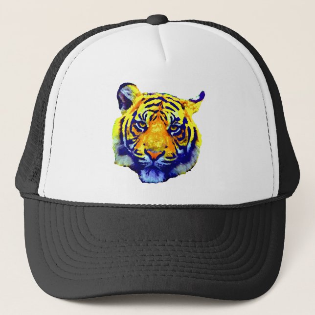 Casquette Tiger Eyes Pop Art (Devant)
