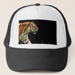 Casquette Tigre approchant - Oeuvres d'art d'animaux sauvage