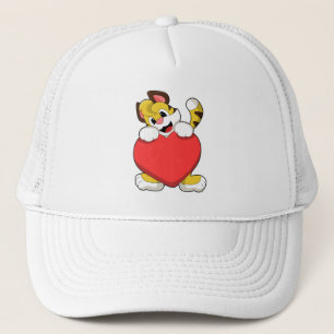 Casquette Tigre avec coeur