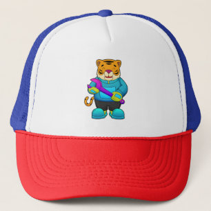 Casquette Tigre comme mécanique avec clé