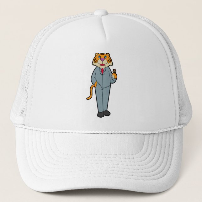 Casquette Tigre en marié avec alliance (Devant)
