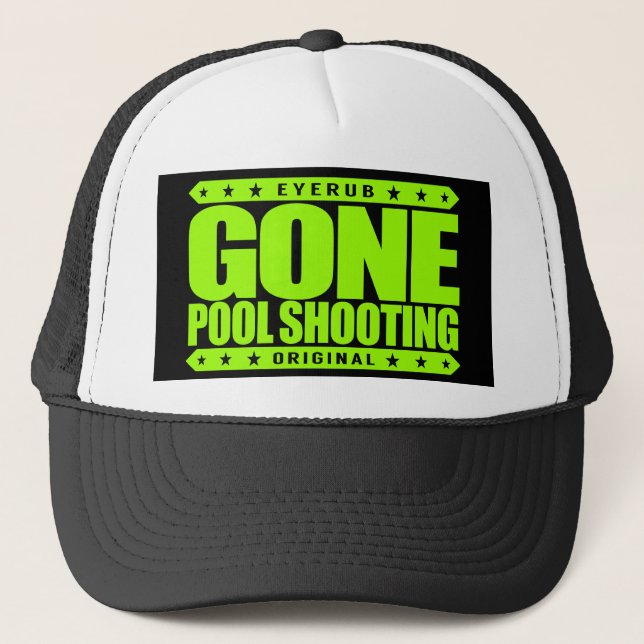 Casquette TIR ALLÉ de PISCINE - joueur de billards invaincu (Devant)