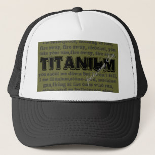 Casquette titanique de camionneur de chanson avec