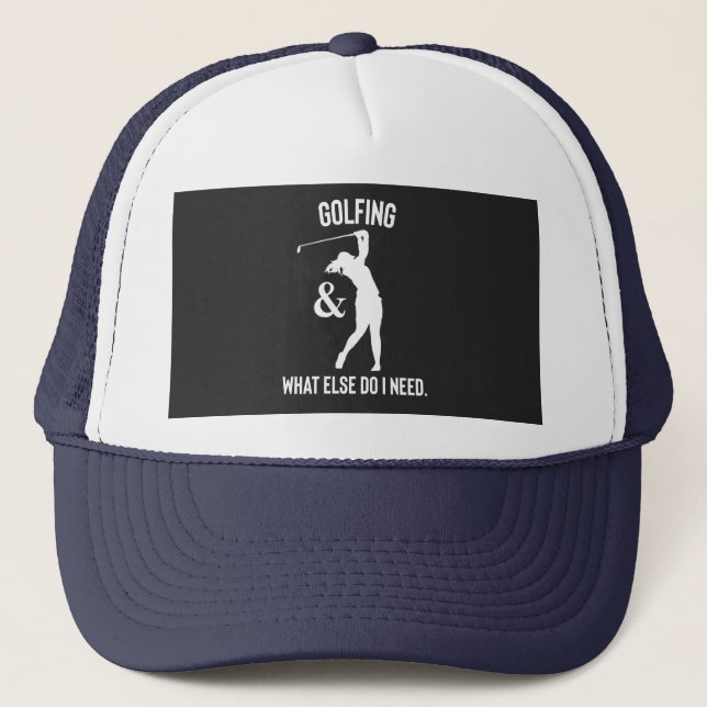 Casquette titre de golf amusant citation de golf (Devant)