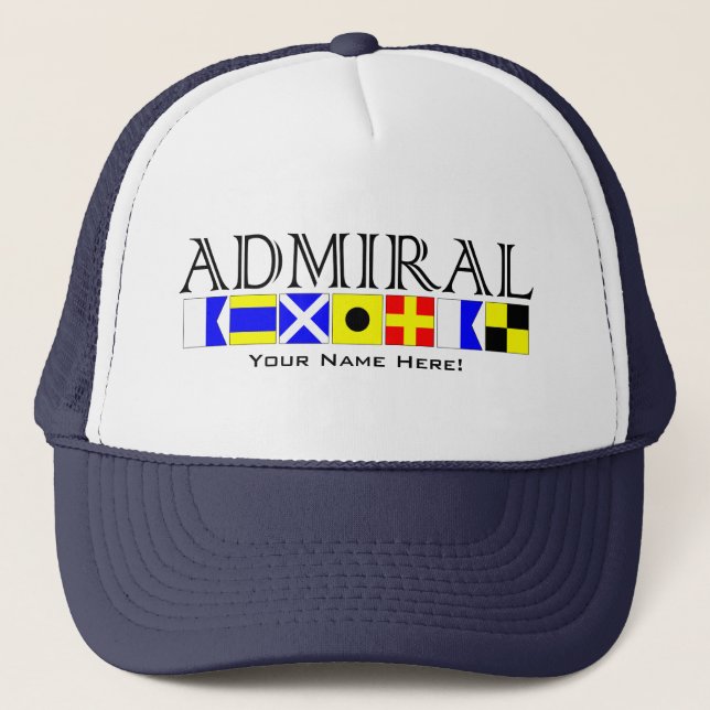 Casquette Titre de l'amiral dans Signal Nautique Drapeaux Vo (Devant)