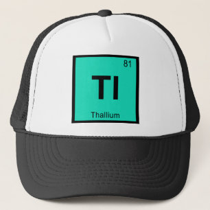 Casquette Tl - Chimie du Thallium Symbole du tableau périodi