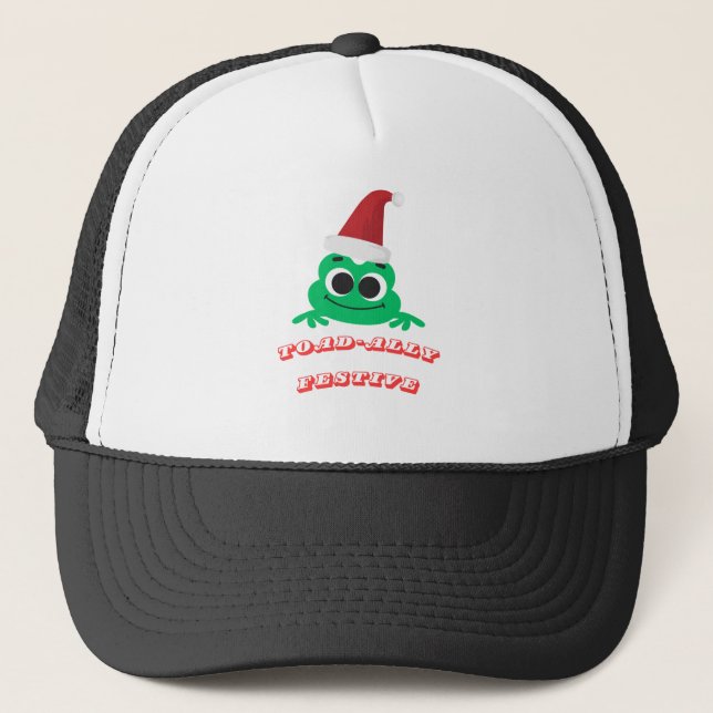Casquette Toad-ally Festive Christmas Frog _ Cute Holiday De (Devant)