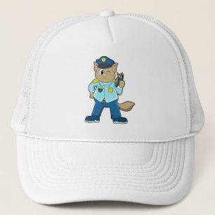 Casquette Tomcat en tant qu'officier de police avec Uniforme