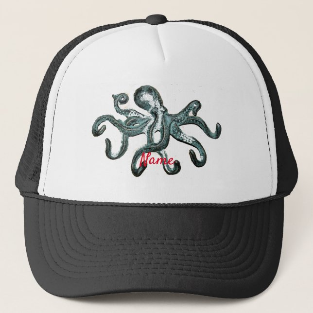 Casquette Tonnerre octopus bleu (Devant)