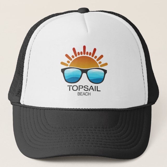 Casquette Topsail Beach North Carolina Lunettes de soleil (Devant)