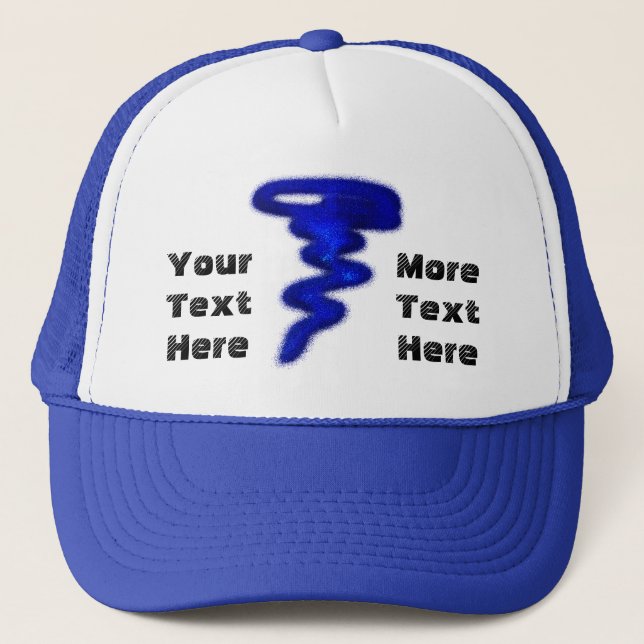 Casquette Tornade bleue (Devant)
