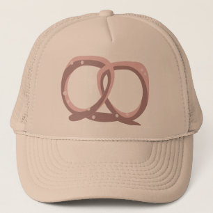 Casquette Torsade de bretzel salé rose  