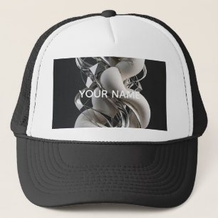 Casquette Torsion Chrome Vertical - Abstrait 3D Premium