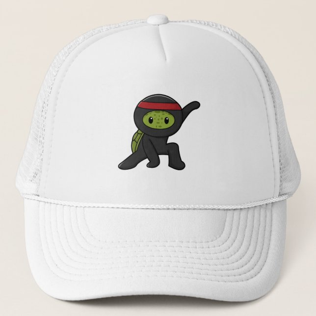 Casquette Tortue avec Shell comme Ninja (Devant)