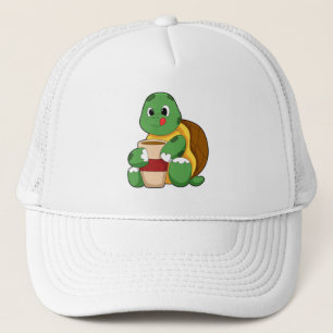 Casquette Tortue avec tasse de café
