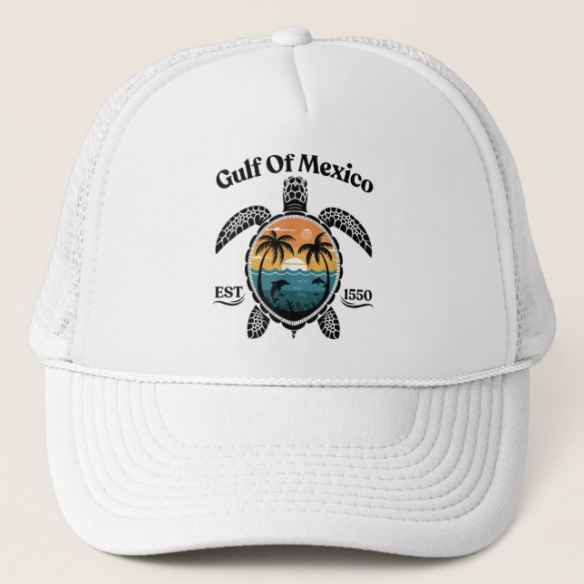 Casquette Tortue du golfe du Mexique est 1550 (Devant)