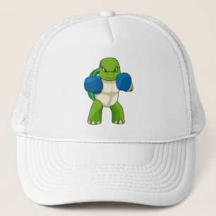 Casquette Tortue en boîte avec gants de boxe