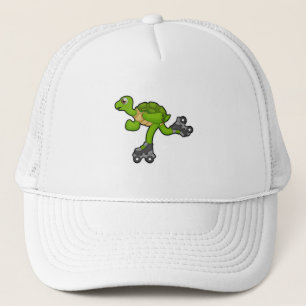Casquette Tortue en patinage avec roulettes