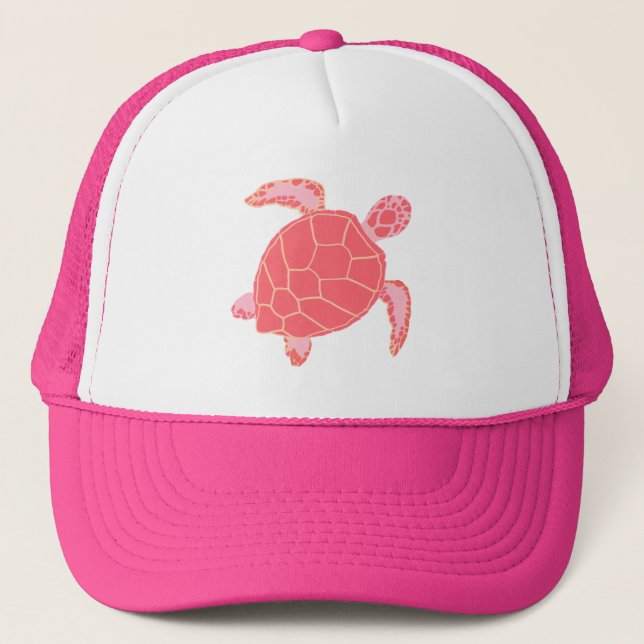 Casquette Tortue rose (Devant)