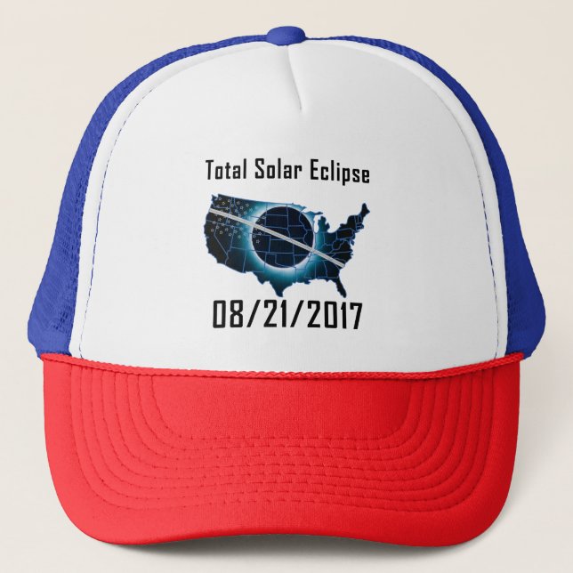 Casquette total de camionneur de l'éclipse 2017 (Devant)