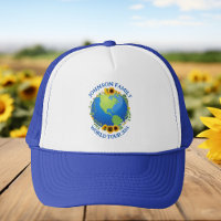 Tour du monde sur mesure Terre dans les tournesols