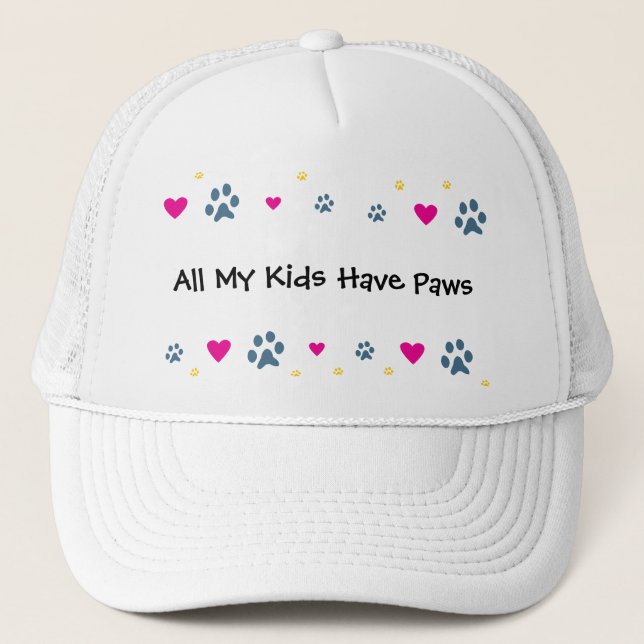 Casquette Tous mes Enfant-Enfants ont des pattes (Devant)