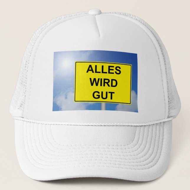 Casquette Tout devient Bien Bouclier avec fond de ciel (Devant)