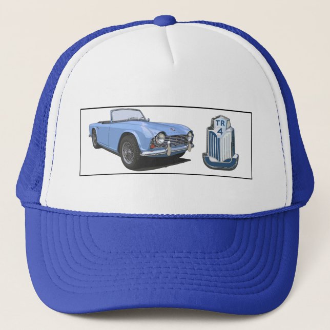 Casquette TR4 bleu (Devant)