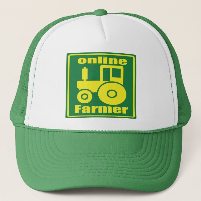 Casquette tracteur vert (Devant)