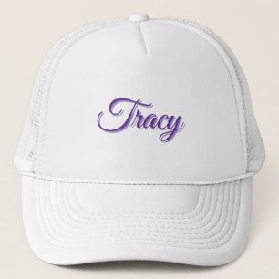 Casquette Tracy Fille Nom En Violet,