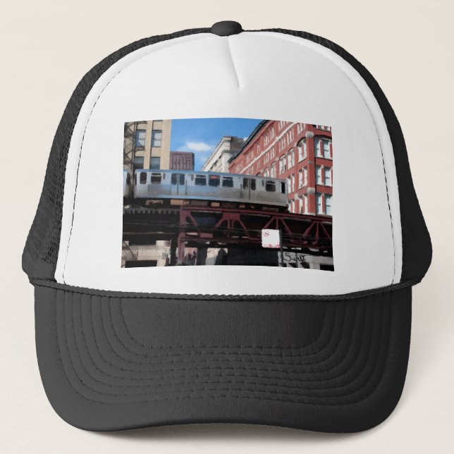 Casquette Train d'EL de Chicago (Devant)