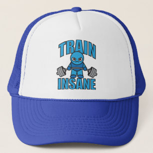 Casquette TRAIN INSANE Kawaii Weightlifter Deadlifter entraî
