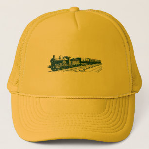 Casquette Train vintage - Vert foncé