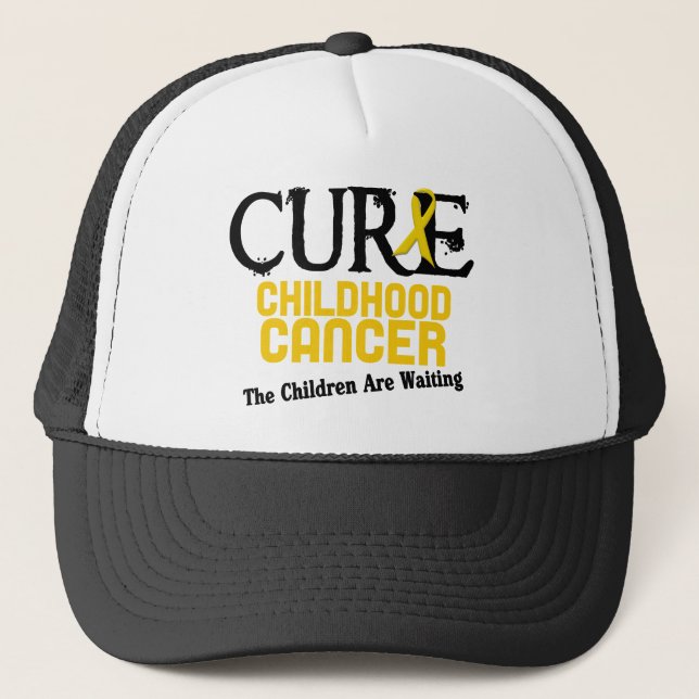 Casquette TRAITEMENT de conscience de Cancer d'enfance (Devant)