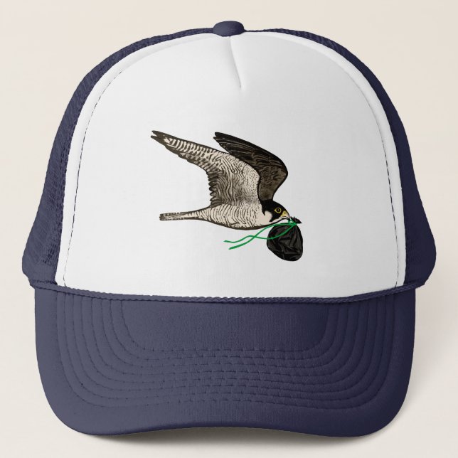 Casquette Trash Falcons Chapeau de camion officiel - Bleu pr (Devant)