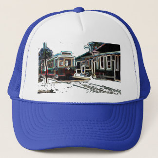 Casquette TRC Neon trcar à sten Blue Trucker Hat