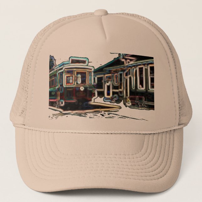 Casquette TRC Neon trcar à sten Khaki Trucker Hat (Devant)