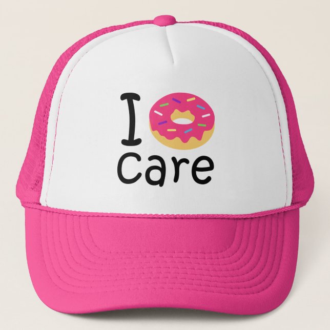 Casquette Trendy I Donut Care funny (Devant)