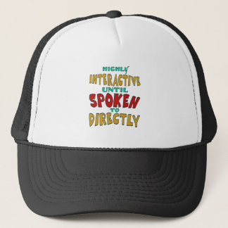 Casquette Très interactif jusqu'à être directement interpell