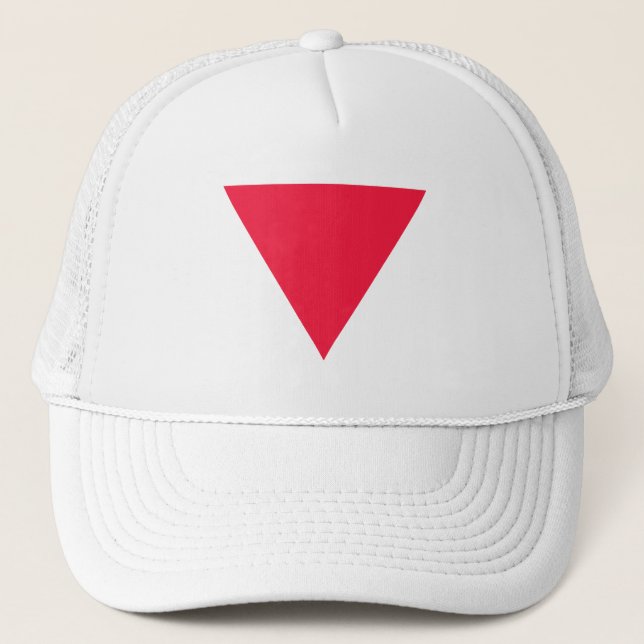 Casquette triangle rouge inversé (Devant)