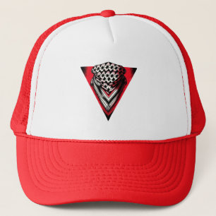 Casquette Triangle rouge inversé keffiyeh