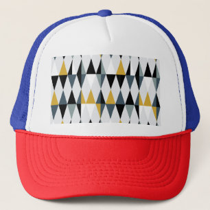 Casquette Triangles : Motif géométrique Vintage moderne.