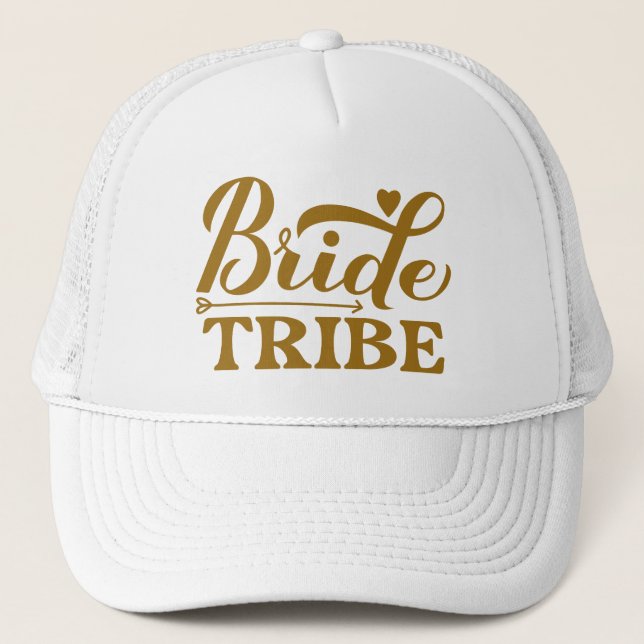 Casquette Tribe de mariée (Devant)