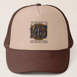 Casquette Tribute to 1963 generation anniversaire Trucker Hat